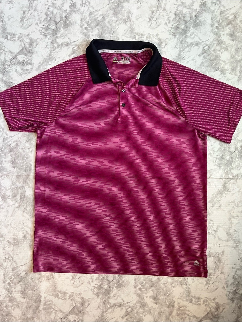 Reebok Men's Deep Pink Dri-Fit Golf Polo | Performance Wear